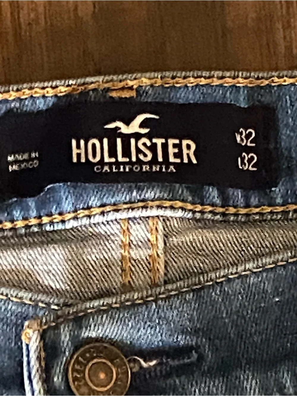 Hollister Light Blue Straight-Leg Jeans